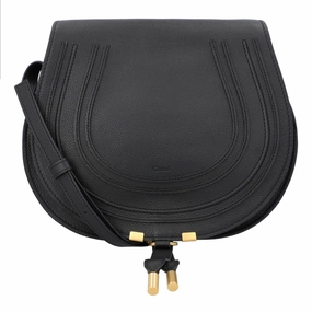 Marcie Medium Saddle Bag Black