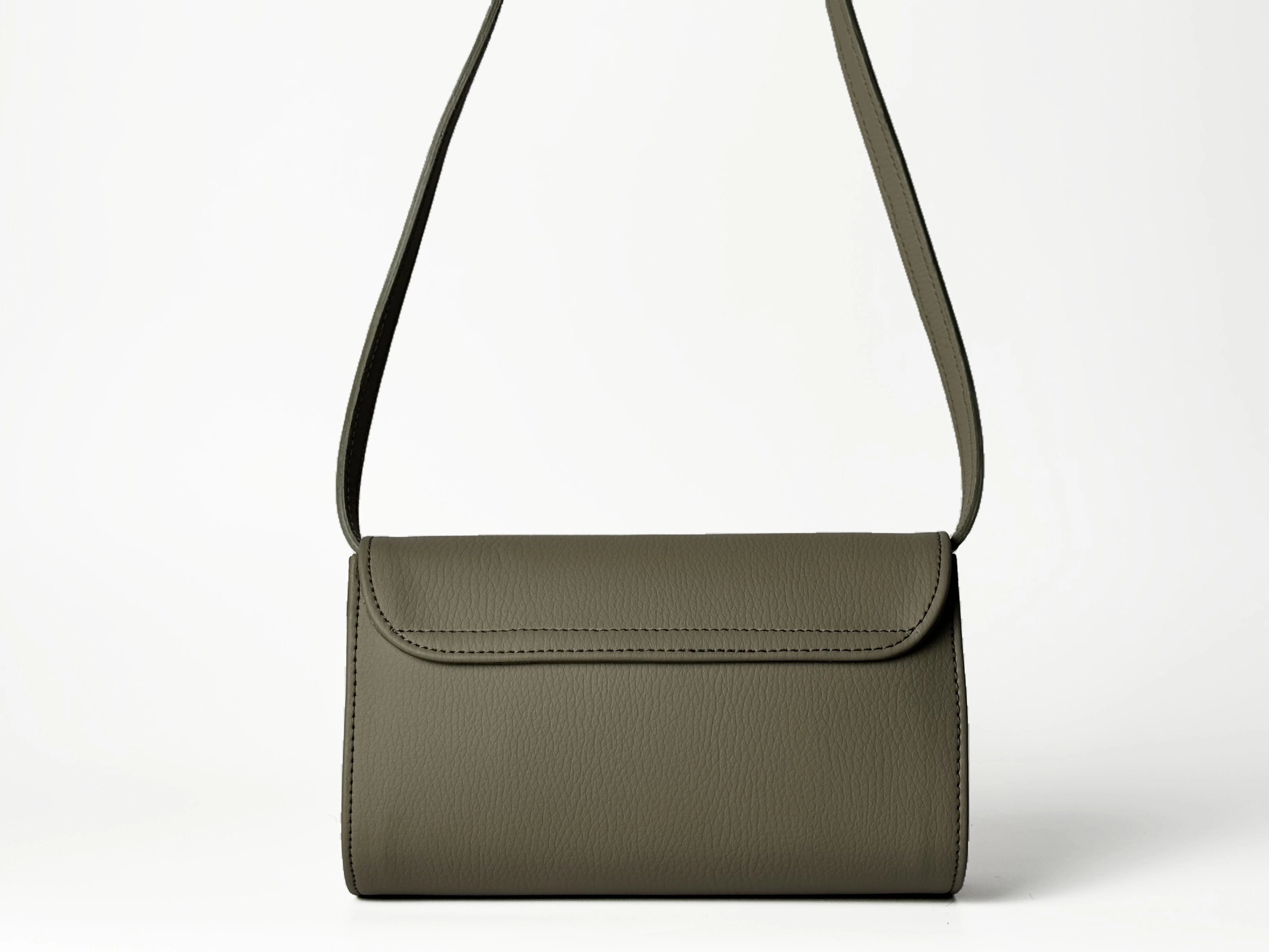 Marlee Apple Leather Vegan Crossbody Bag | Pistachio