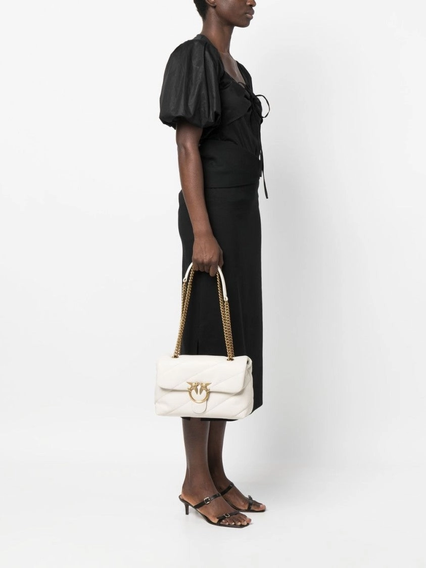 Matelass White Calf Leather Bag