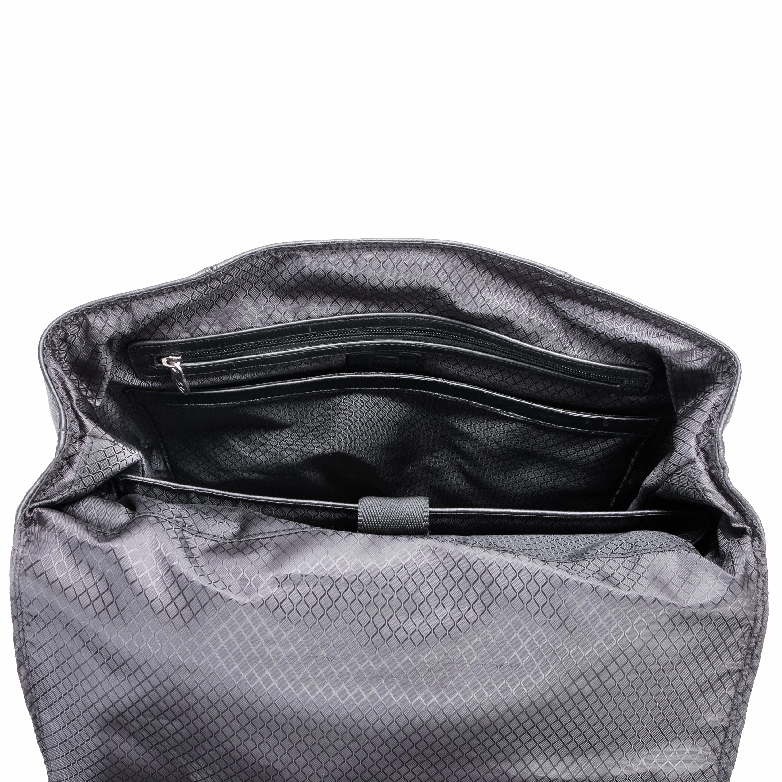 McKlein USA Element 17" Leather Two-Tone Flap-Over Laptop & Tablet Backpack