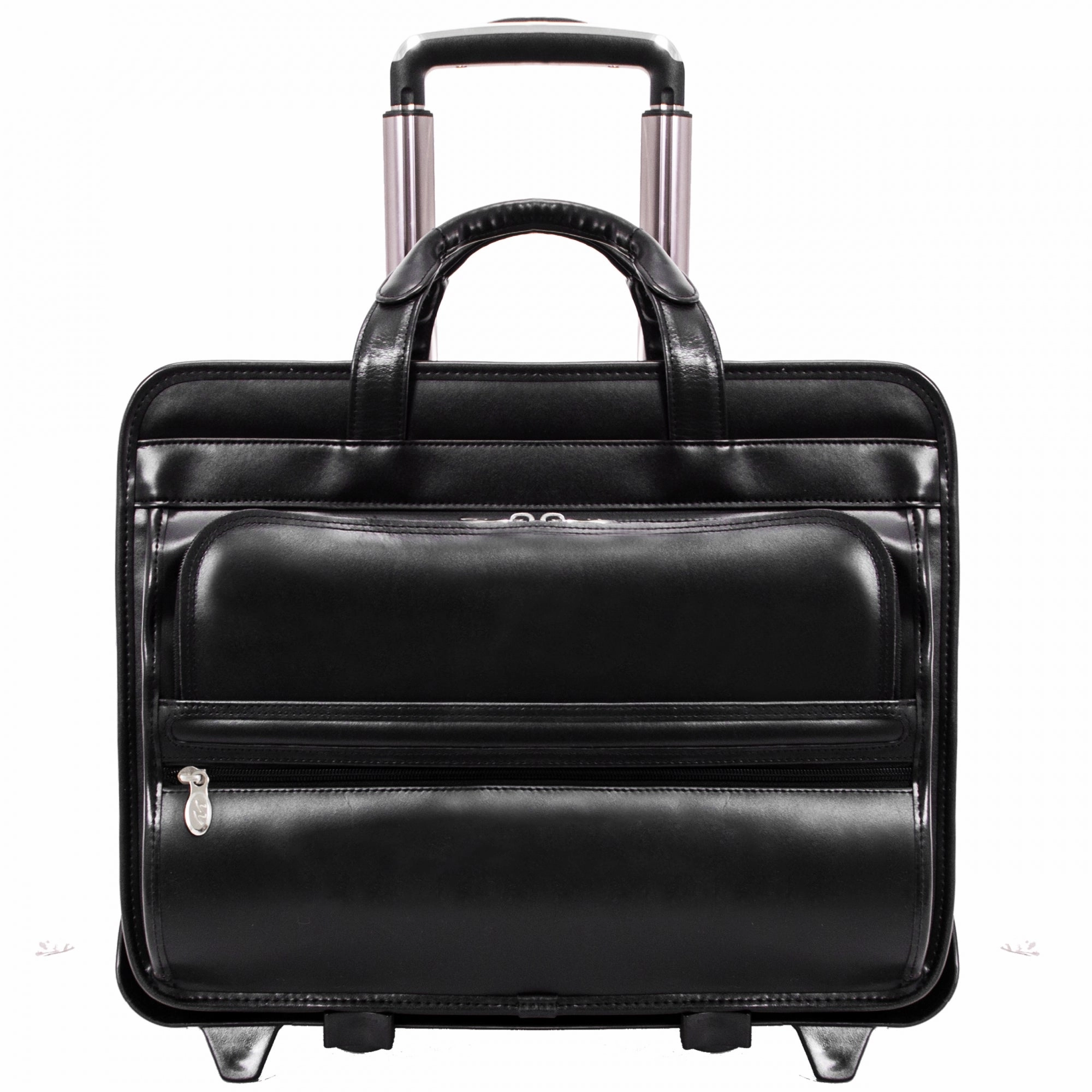 McKlein USA Franklin 15.6" Leather Wheeled Laptop Briefcase