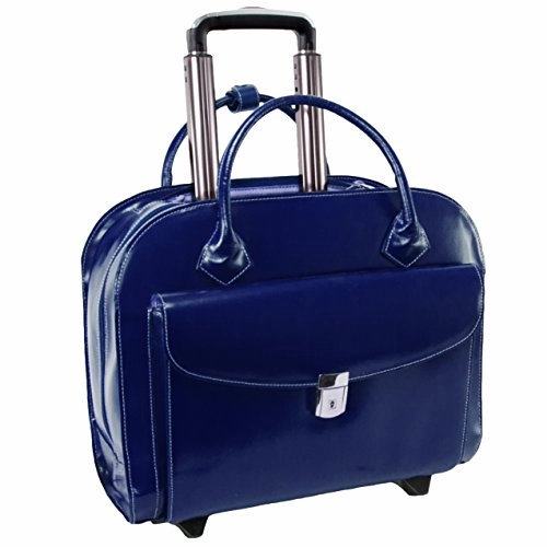 McKlein USA Granville Leather 15.4" Wheeled Ladies' Laptop Case