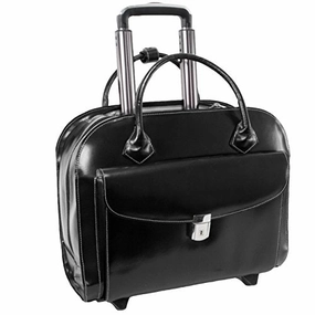 McKlein USA Granville Leather 15.4" Wheeled Ladies' Laptop Case
