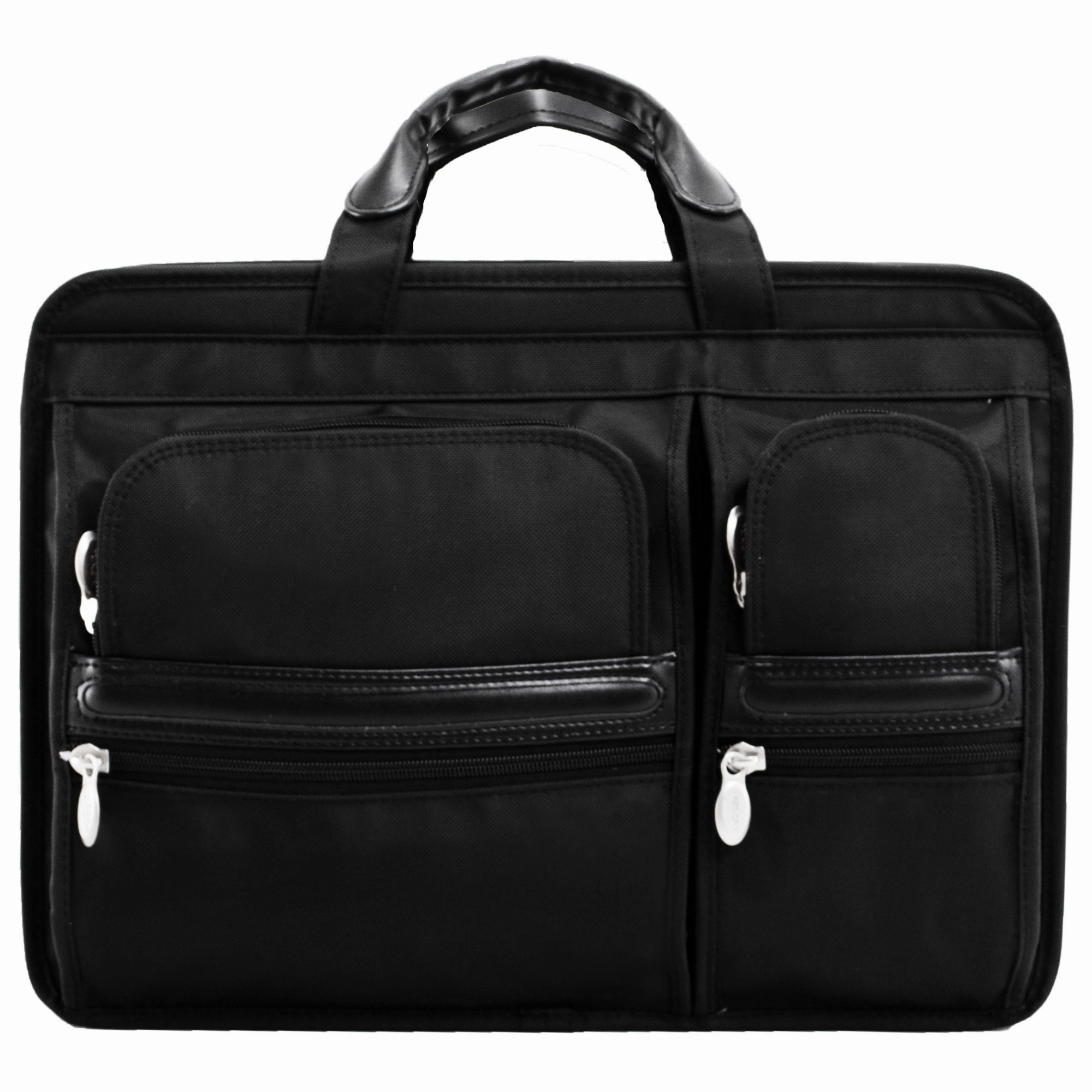 McKlein USA Hubbard 15.6" Nylon Double Compartment Laptop Briefcase
