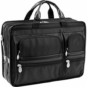 McKlein USA Hubbard 15.6" Nylon Double Compartment Laptop Briefcase