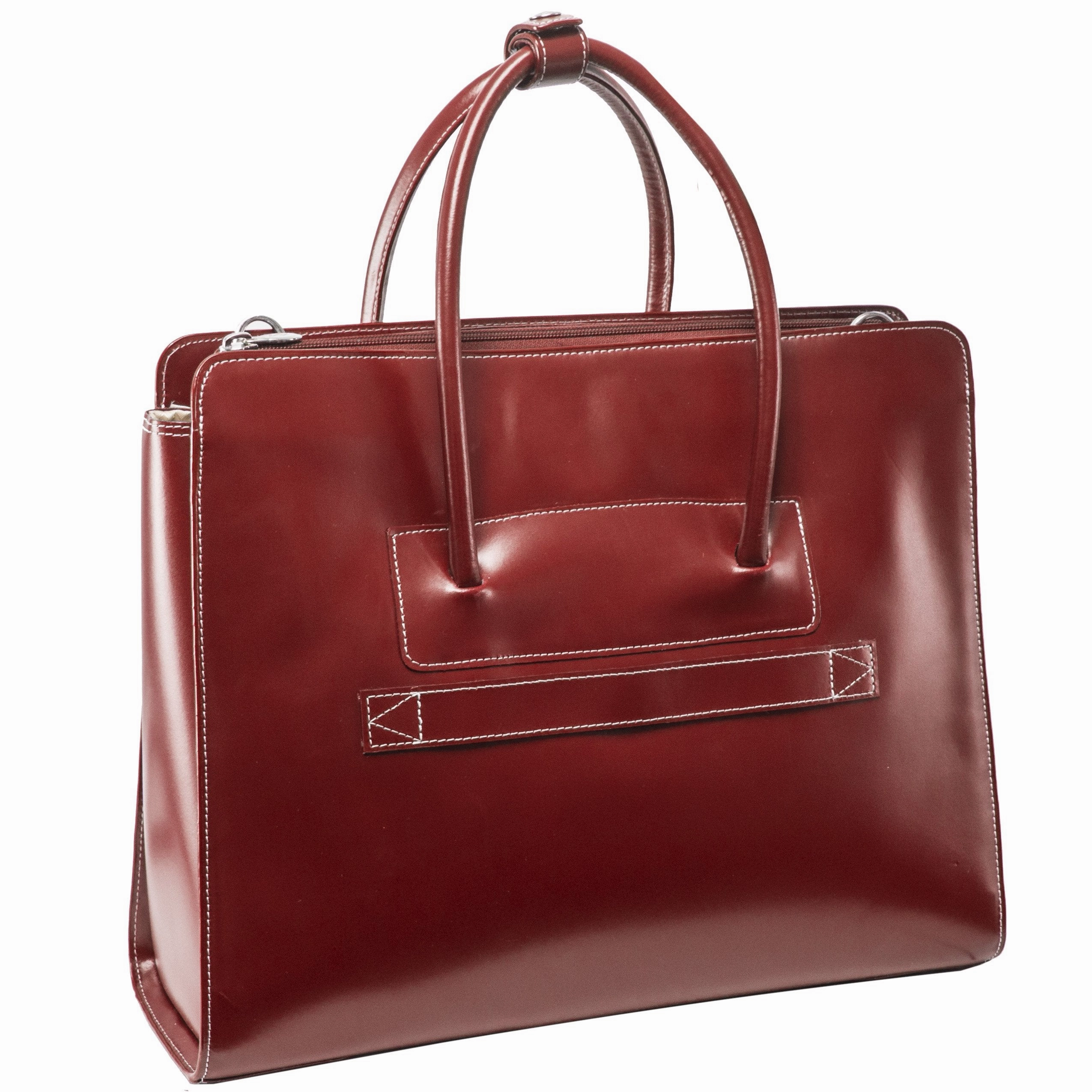 McKlein USA Lake Forest 15.4" Leather Ladies' Laptop Briefcase w/ Removable Sleeve