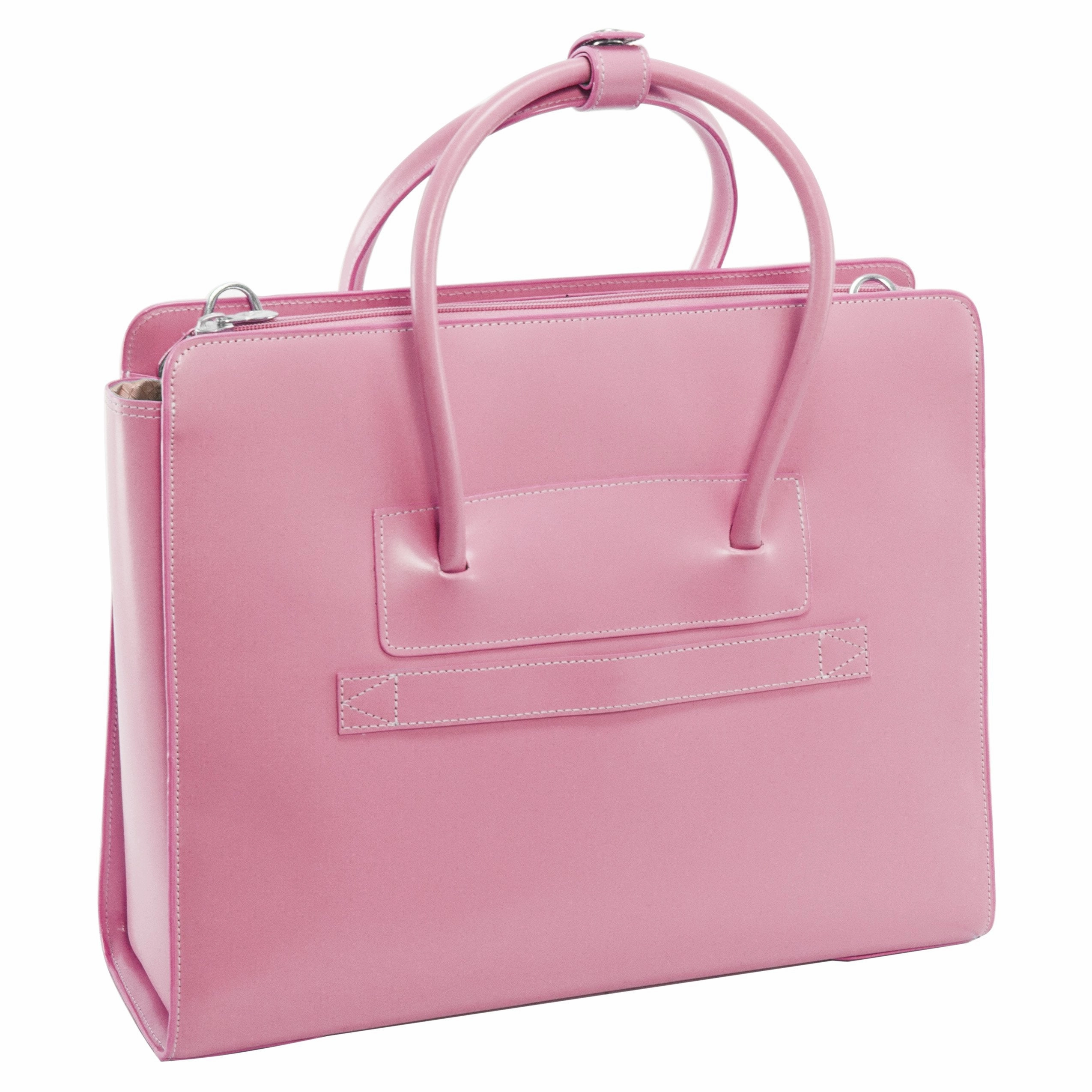 McKlein USA Lake Forest 15.4" Leather Ladies' Laptop Briefcase w/ Removable Sleeve