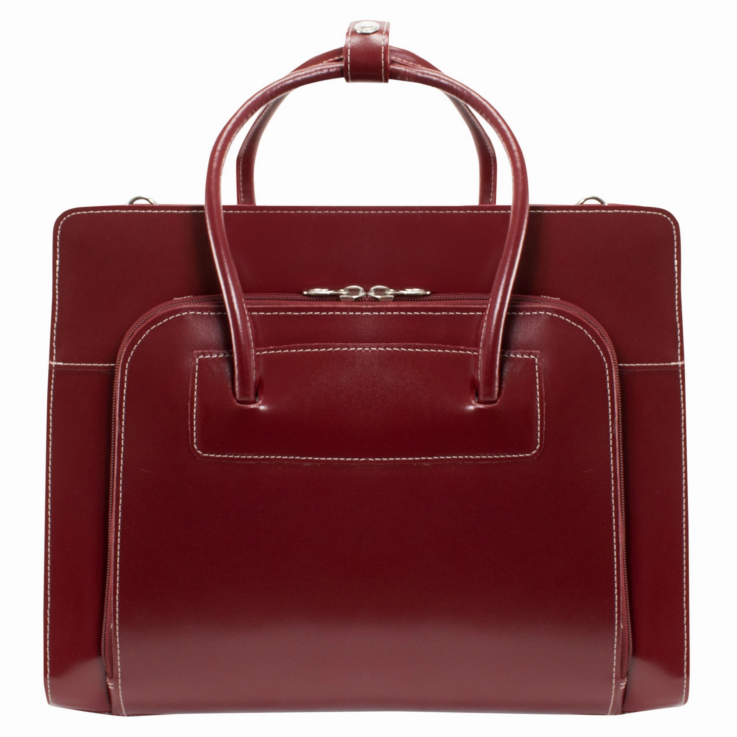 McKlein USA Lake Forest 15.4" Leather Ladies' Laptop Briefcase w/ Removable Sleeve