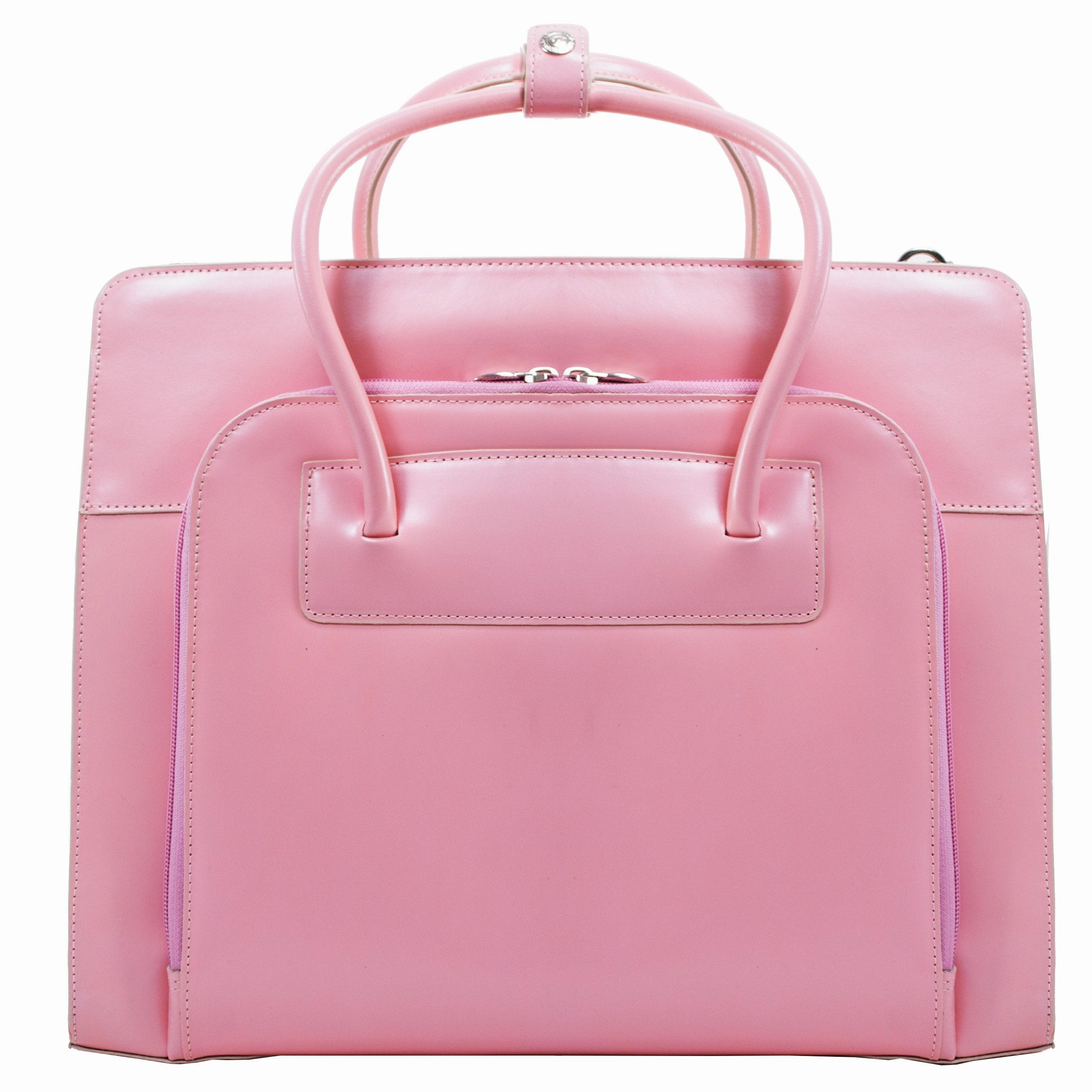 McKlein USA Lake Forest 15.4" Leather Ladies' Laptop Briefcase w/ Removable Sleeve