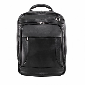 McKlein USA Lincoln Park 15.6" Leather Three-Way Backpack Laptop Briefcase