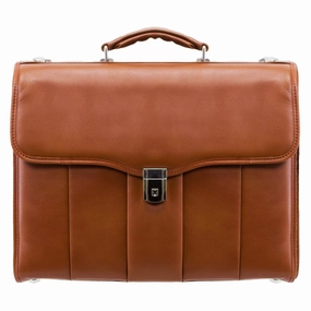 McKlein USA North Park 15.4" Leather Executive Laptop Briefcase