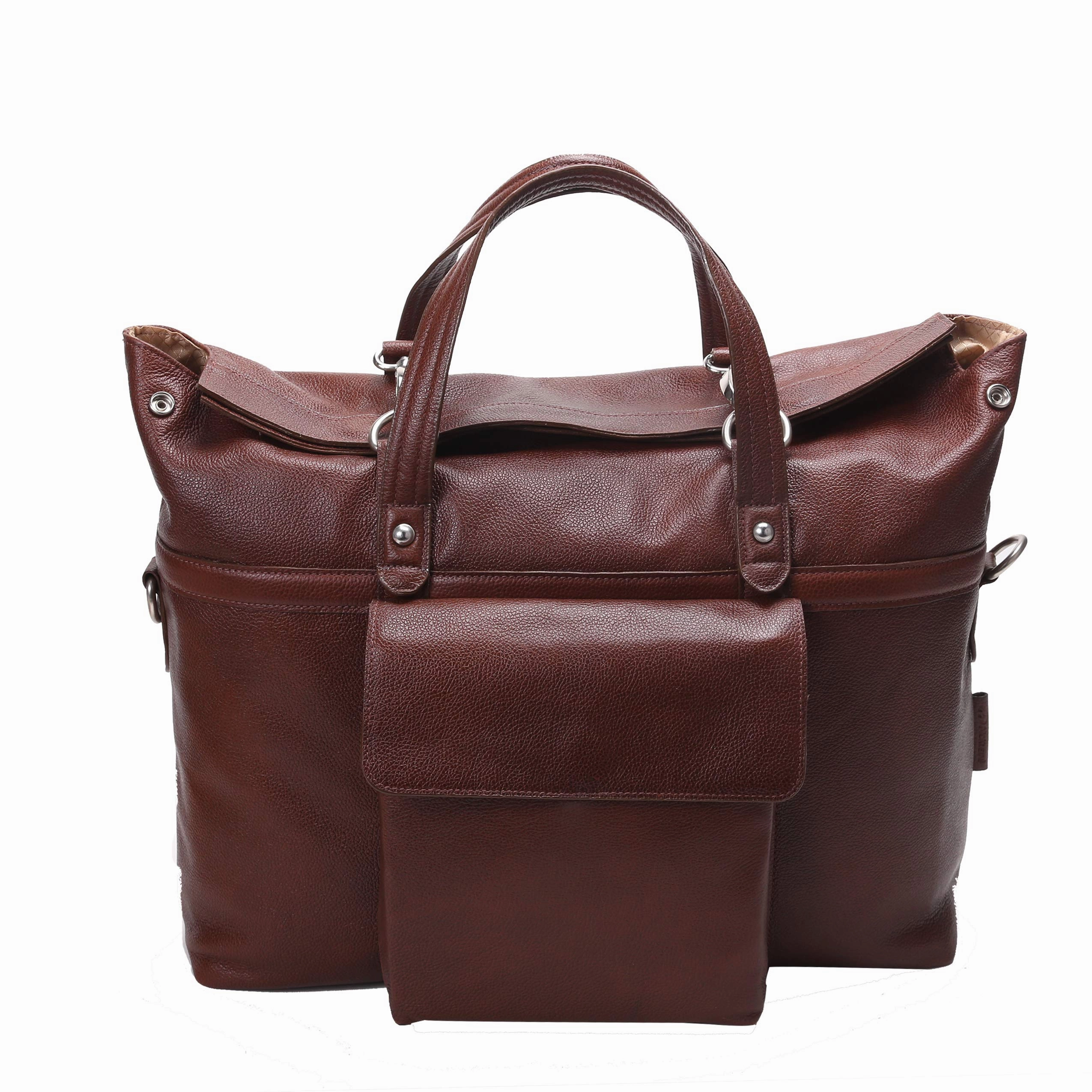 McKlein USA S Series Edgefield 17" Leather Roll Top Laptop Briefcase