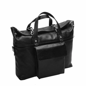 McKlein USA S Series Edgefield 17" Leather Roll Top Laptop Briefcase