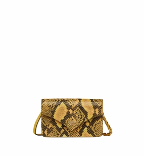 MCM Women's Diamond Shoulder Bag in Python Print Coronet