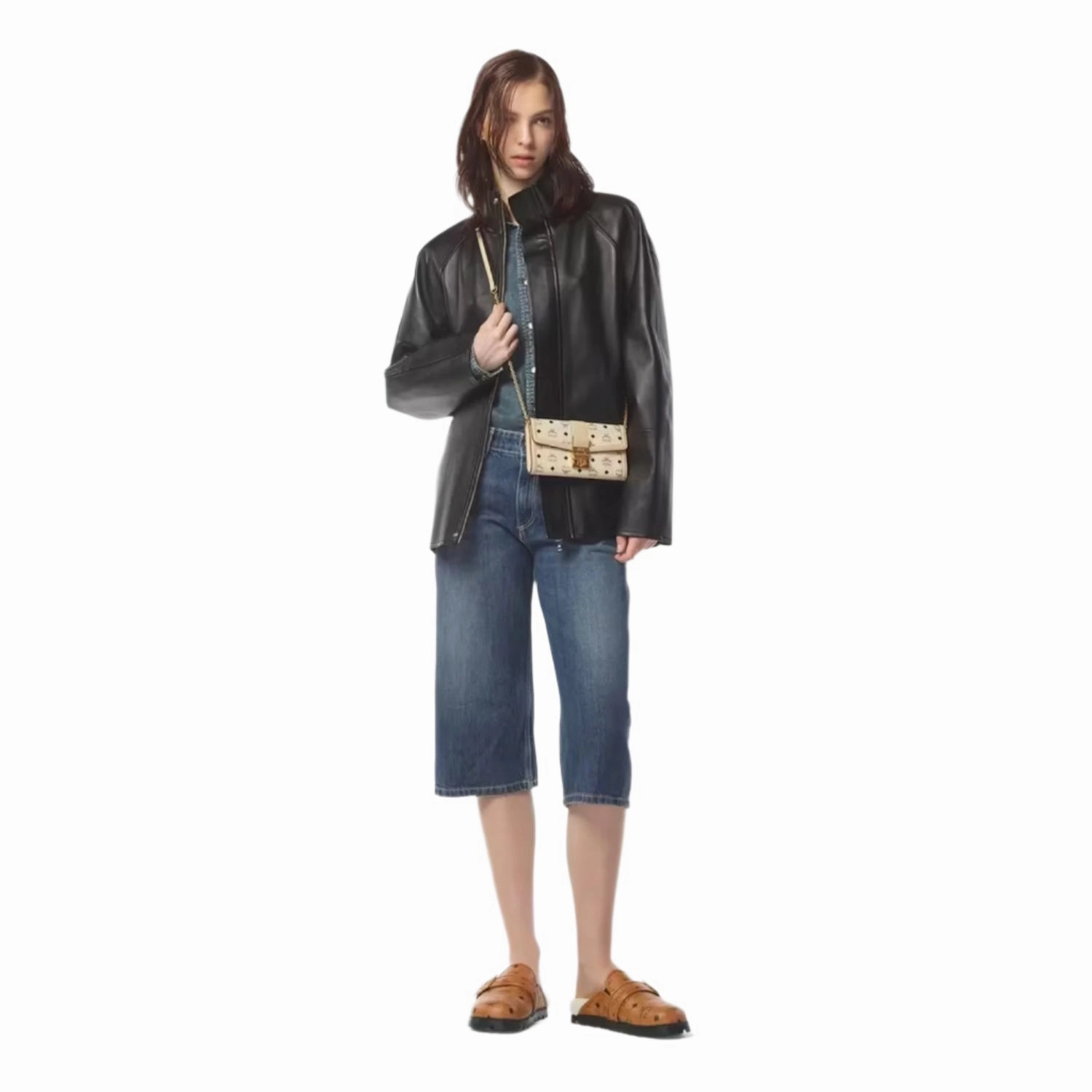 MCM Women's Tracy Chain Wallet in Visetos Shoulder Bag