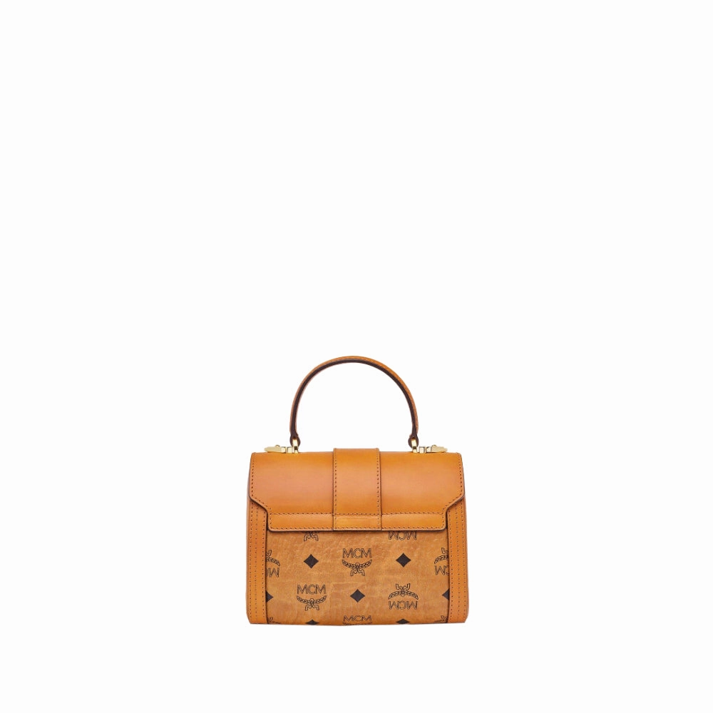 MCM Women's Tracy Satchel in Visetos Hand Bag