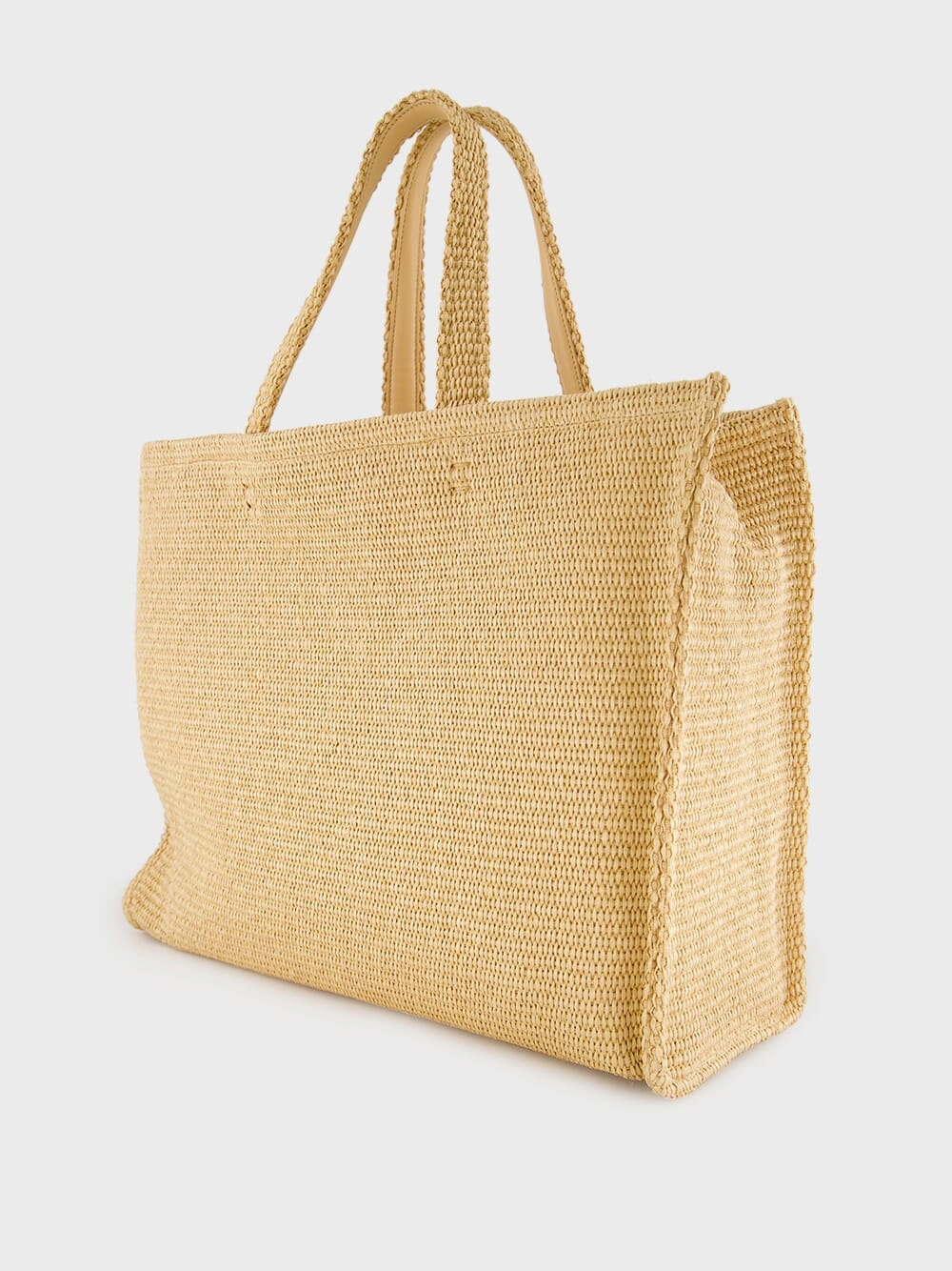 Medium G-Tote Bag in Raffia