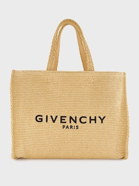 Medium G-Tote Bag in Raffia