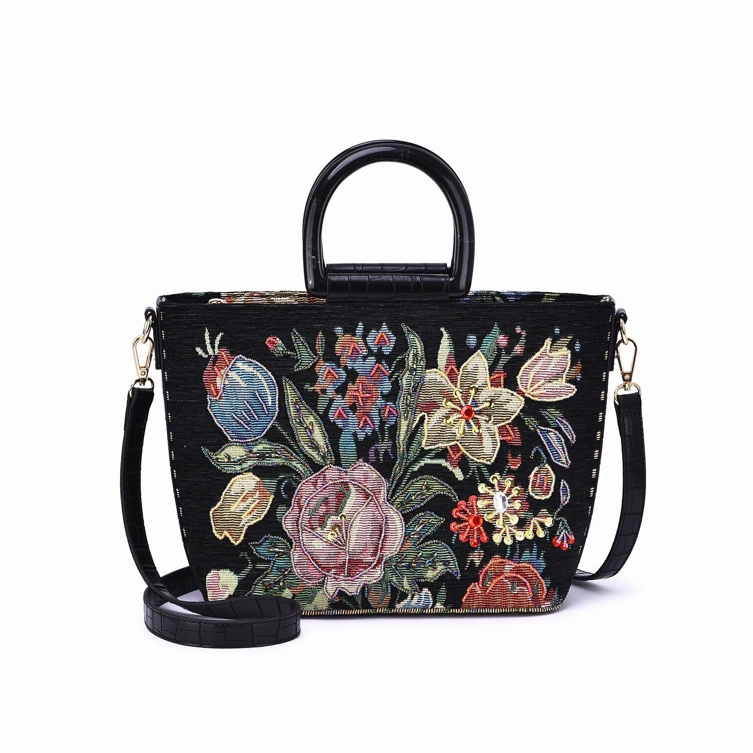 Mellow World Daphne Hand-Beaded Crossbody Bag.