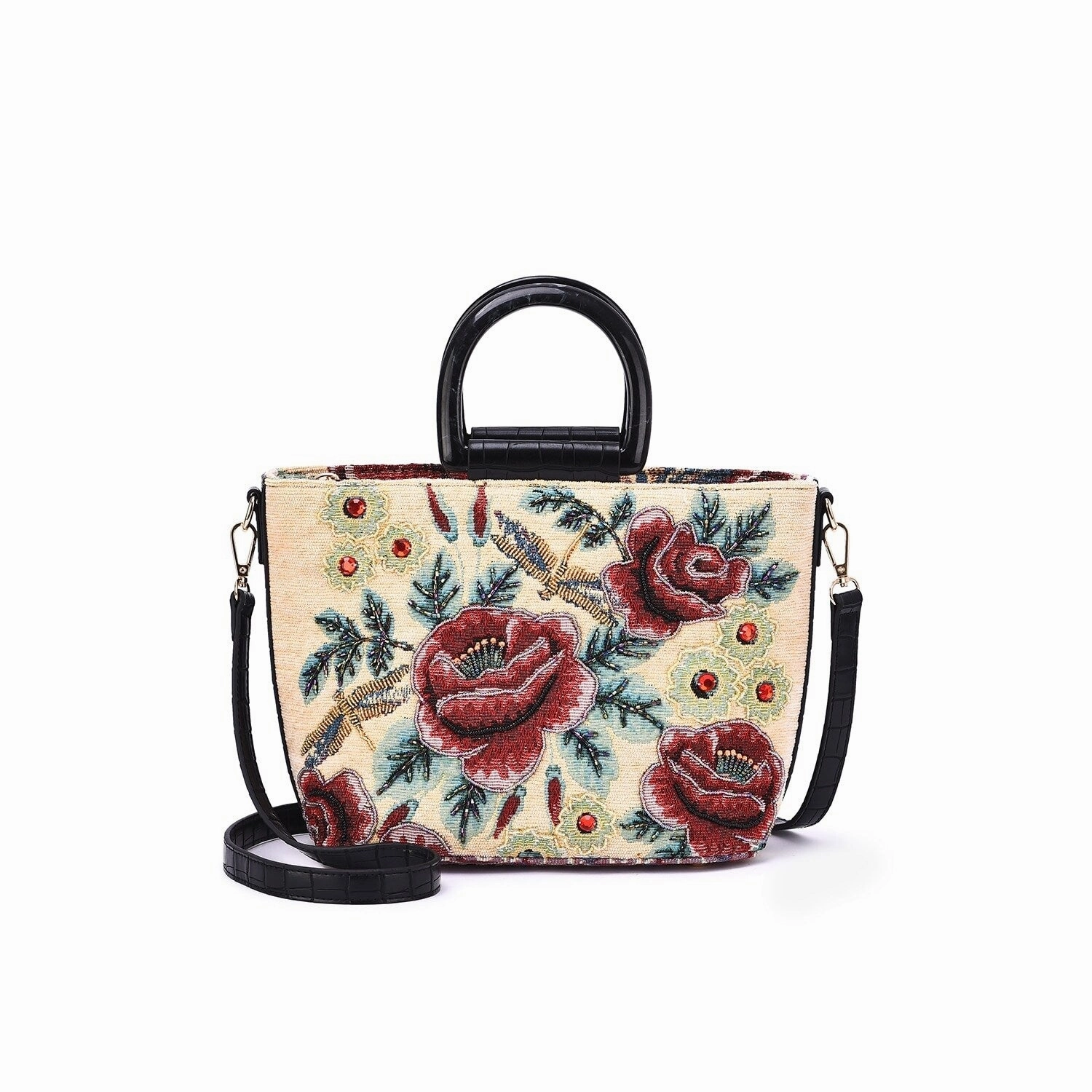 Mellow World Daphne Hand-Beaded Crossbody Bag.