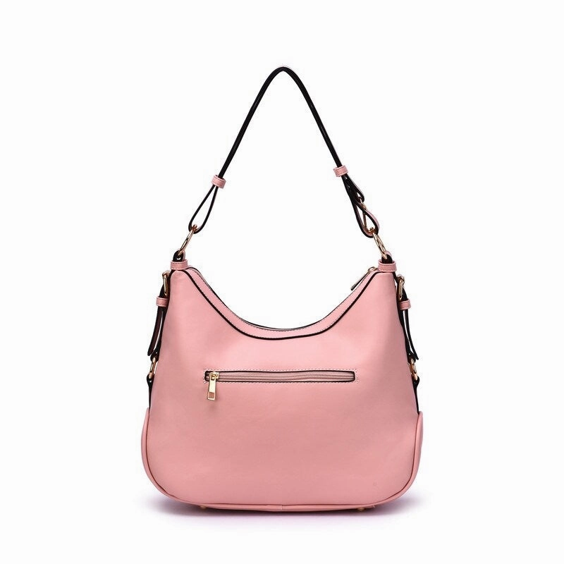Mellow World Iga Rococo Style Leaf Pattern Hobo Bag with Adjustable Shoulder Strap
