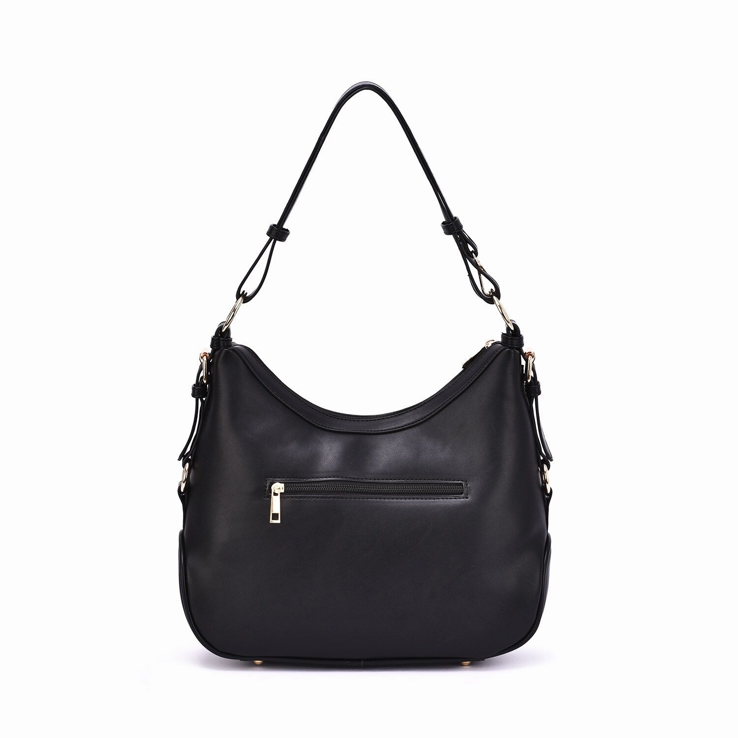 Mellow World Iga Rococo Style Leaf Pattern Hobo Bag with Adjustable Shoulder Strap