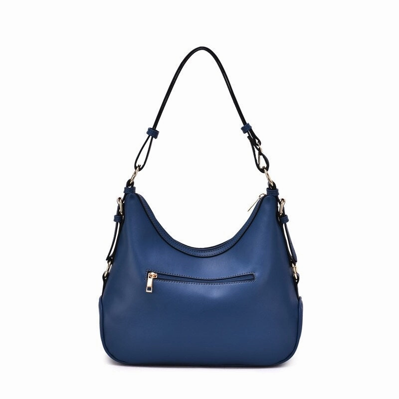 Mellow World Iga Rococo Style Leaf Pattern Hobo Bag with Adjustable Shoulder Strap