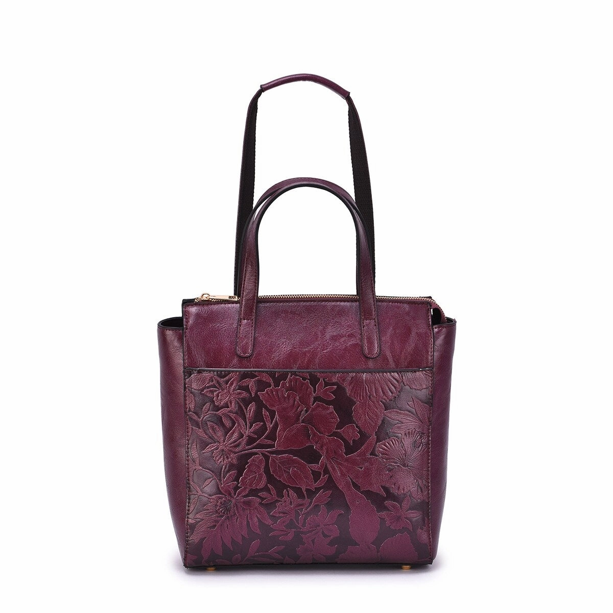 Mellow World Shia 3D Embossed Floral Convertible Shoulder Bag/Backpack