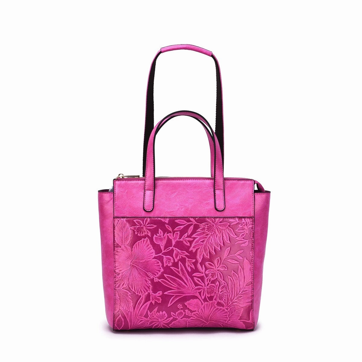 Mellow World Shia 3D Embossed Floral Convertible Shoulder Bag/Backpack