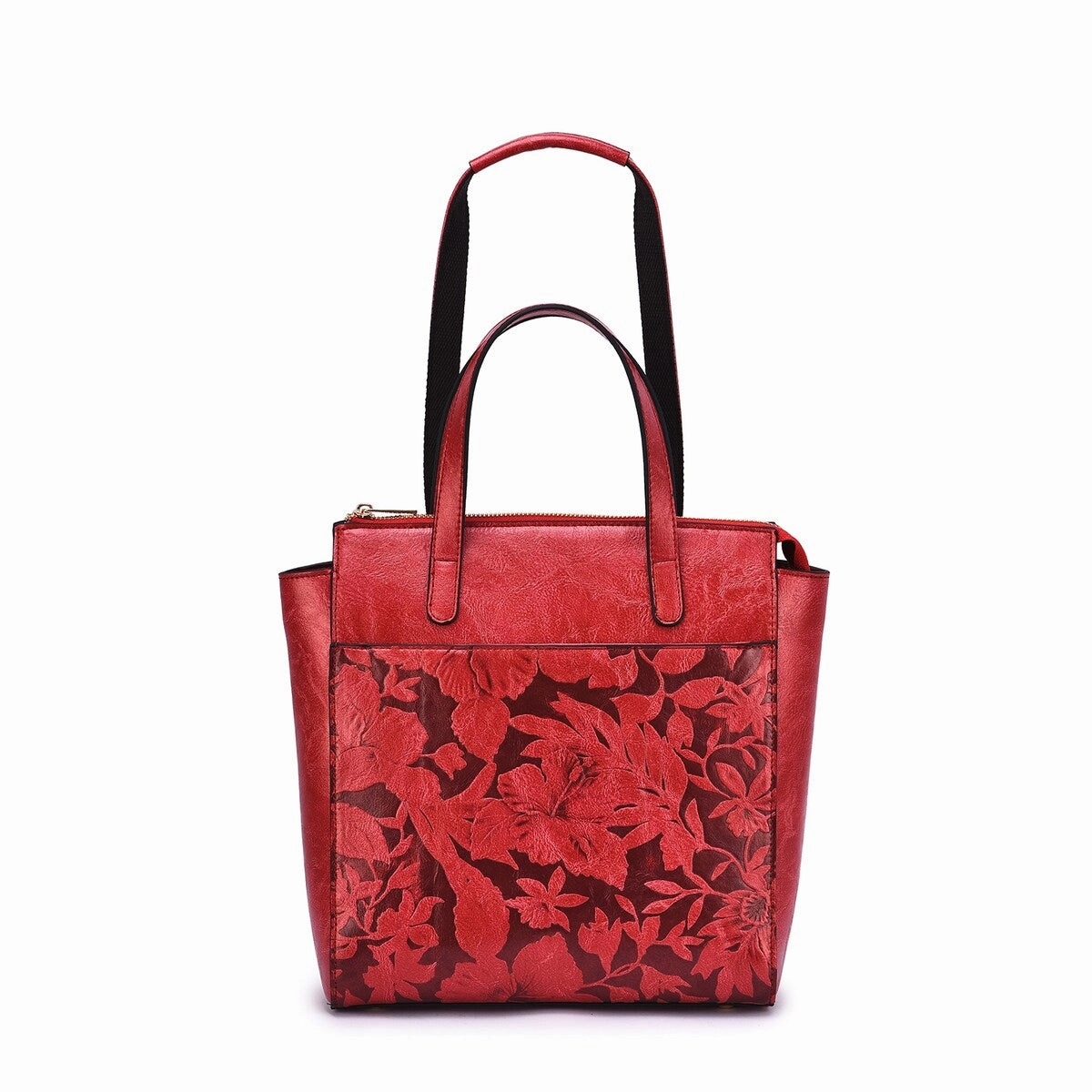 Mellow World Shia 3D Embossed Floral Convertible Shoulder Bag/Backpack