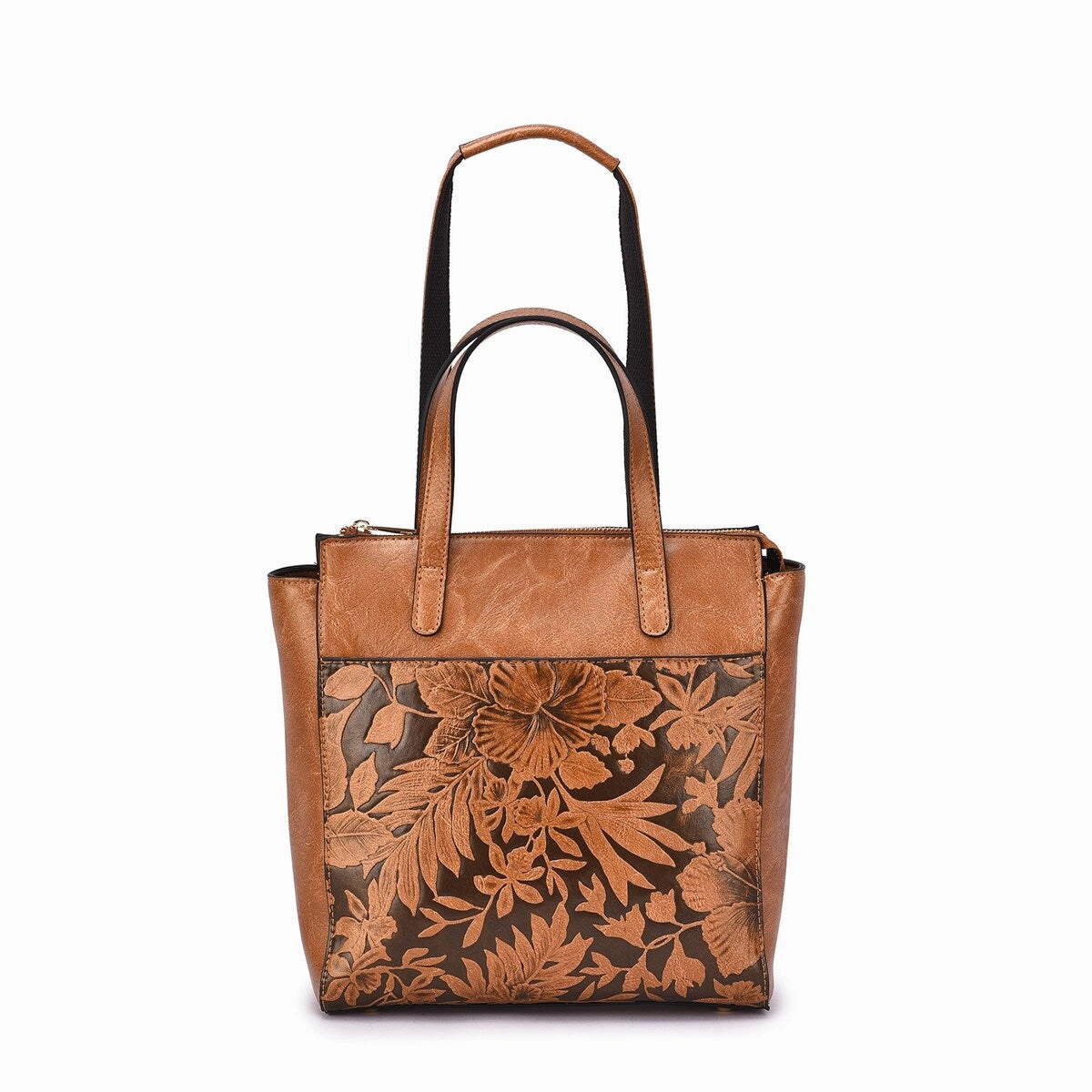 Mellow World Shia 3D Embossed Floral Convertible Shoulder Bag/Backpack