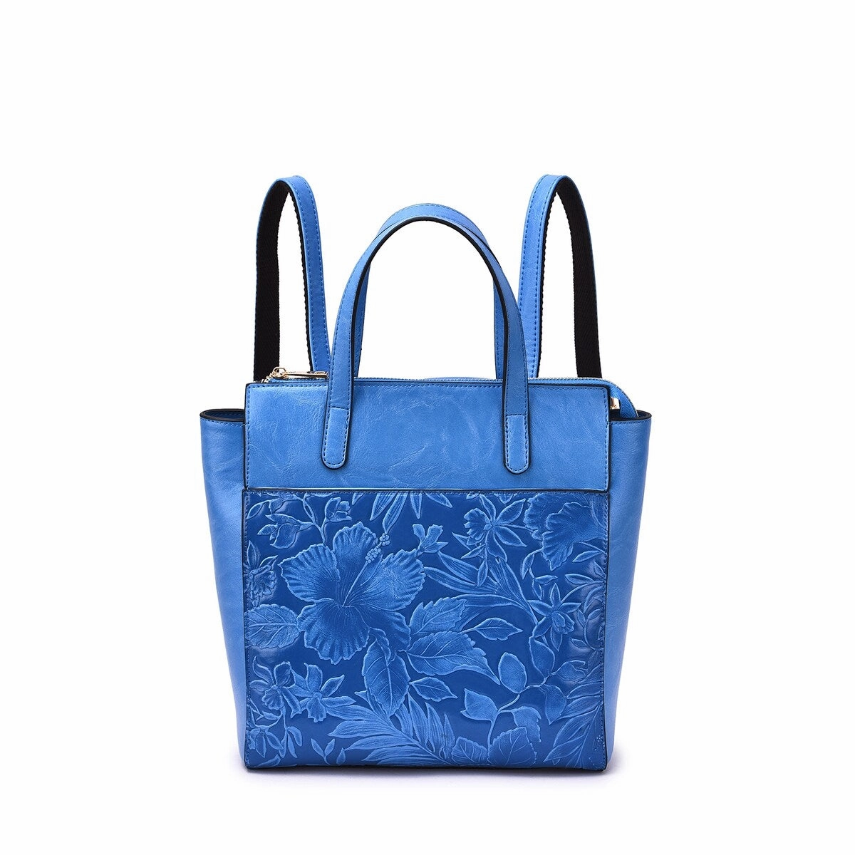 Mellow World Shia 3D Embossed Floral Convertible Shoulder Bag/Backpack