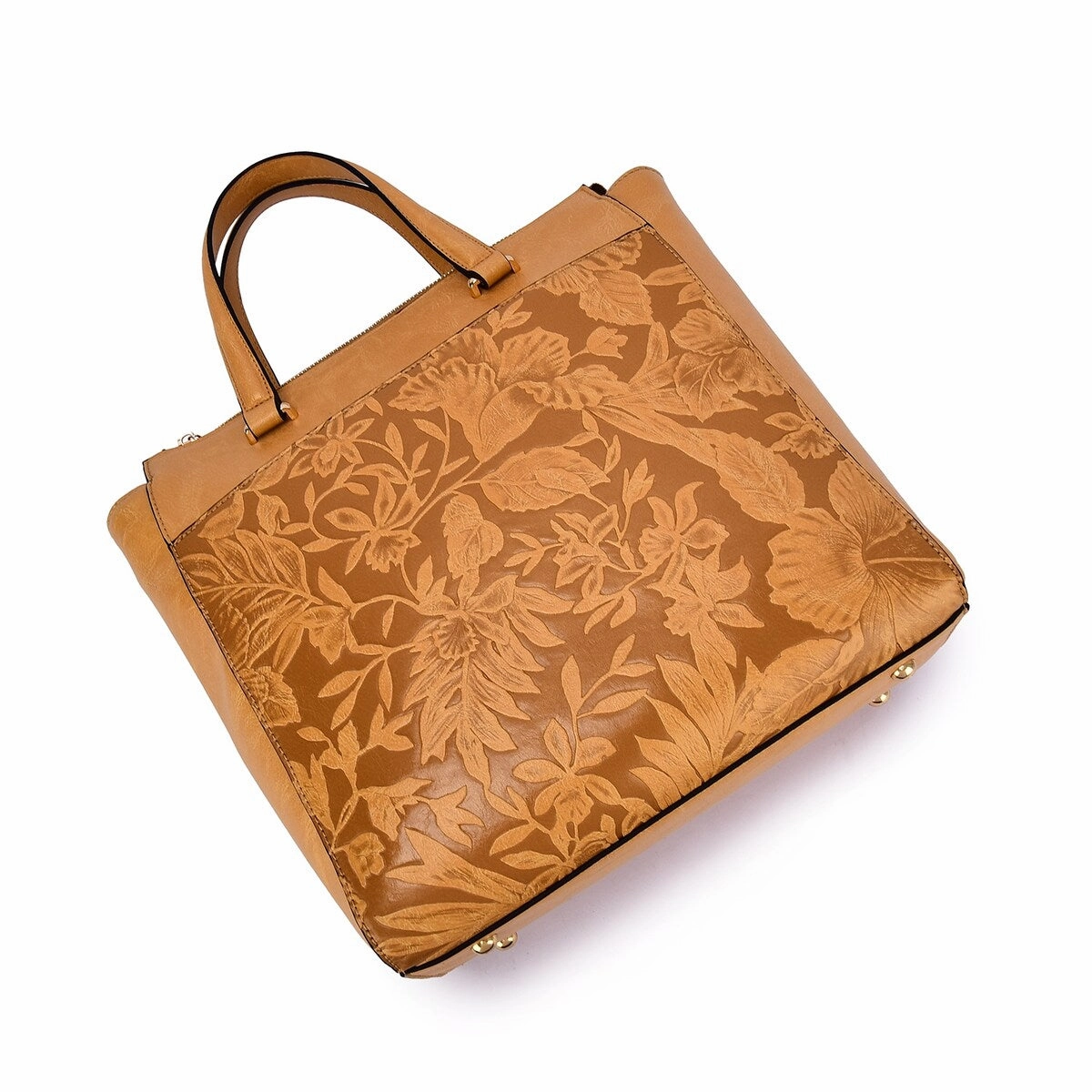 Mellow World Shia 3D Embossed Floral Convertible Shoulder Bag/Backpack