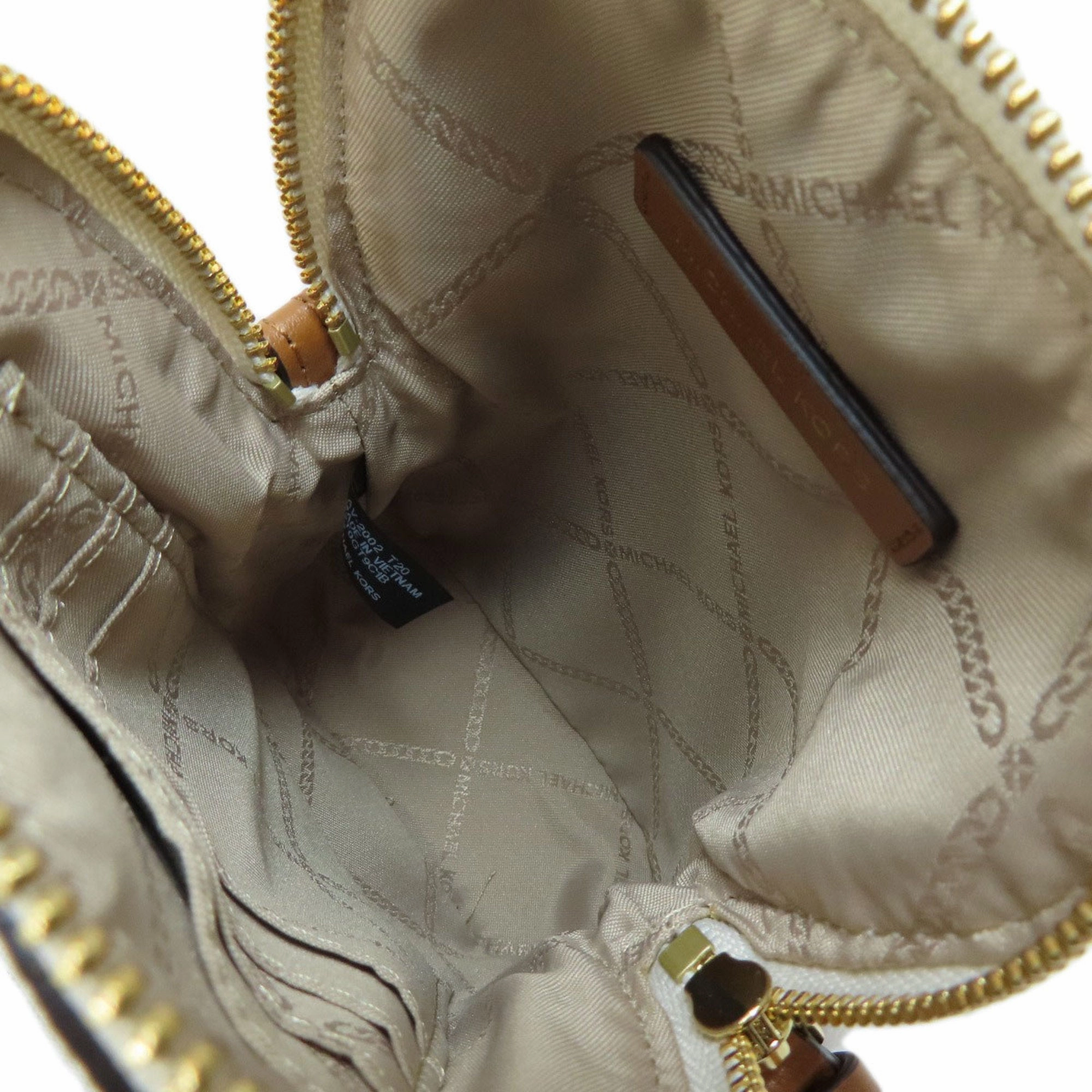 Michael Kors   Coated Canvas Leather Pochette Shoulder Bag (Pre-Owned)