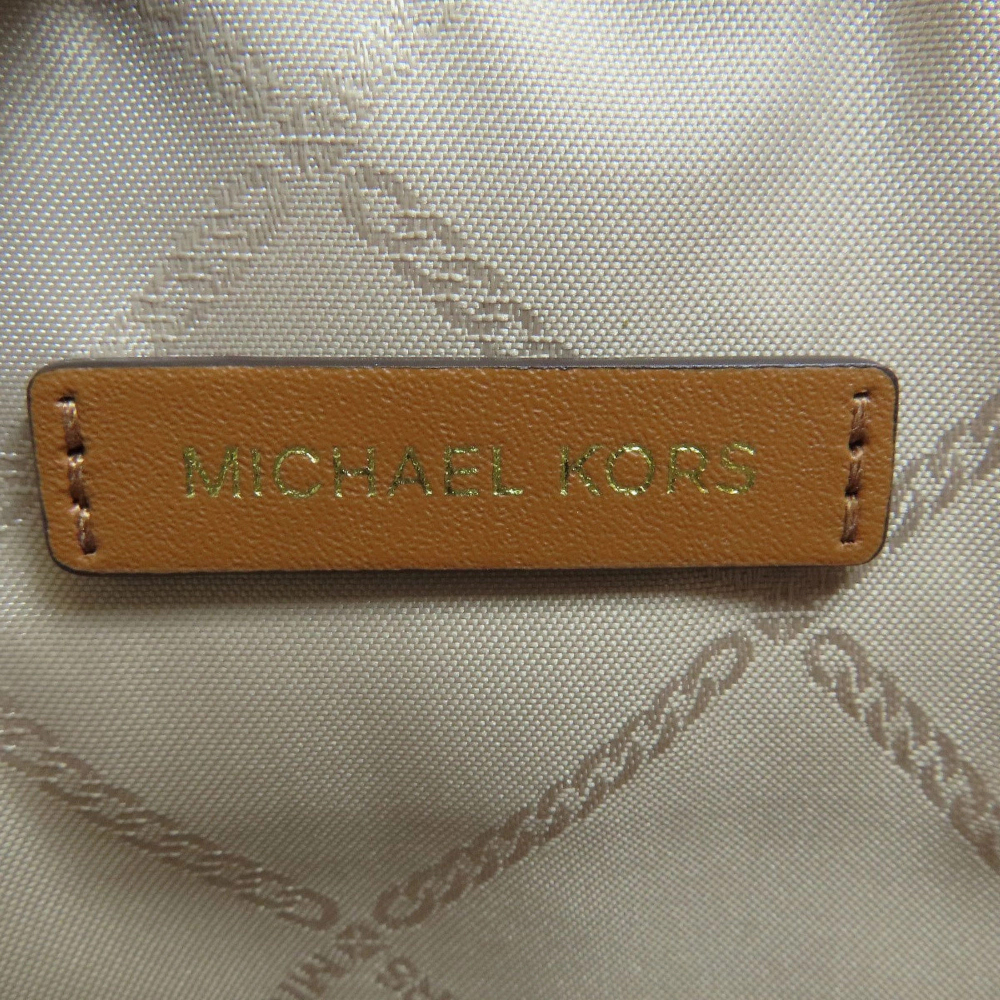 Michael Kors   Coated Canvas Leather Pochette Shoulder Bag (Pre-Owned)