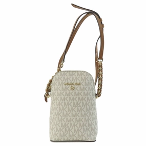Michael Kors   Coated Canvas Leather Pochette Shoulder Bag (Pre-Owned)