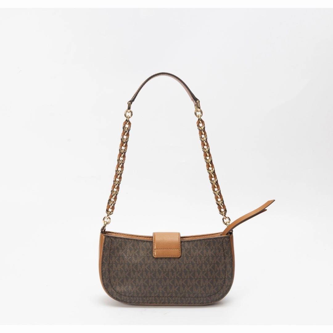 Michael Kors Brown & Acorn Carmen Medium Shoulder Bag