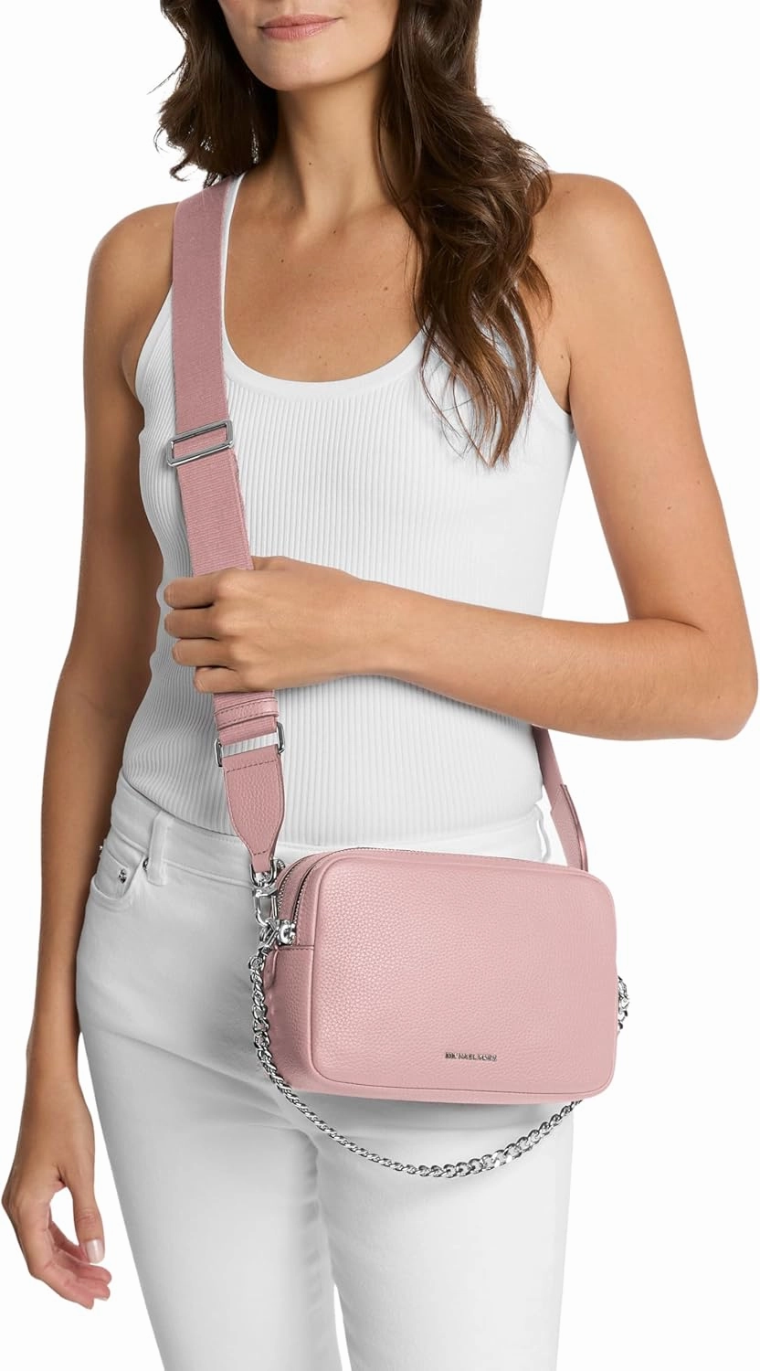 Michael Kors Bryant Medium Double Zip Chain Camera Crossbody Bag