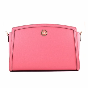 Michael Kors CHANTAL Camil Rose Pink Leather Shoulder Crossbody Bag