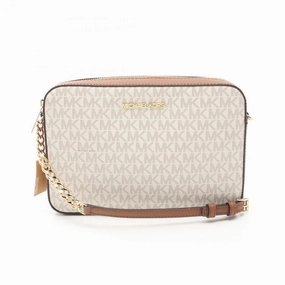 Michael Kors Jet Set Canvas Shoulder Bag (Pre-Owned)