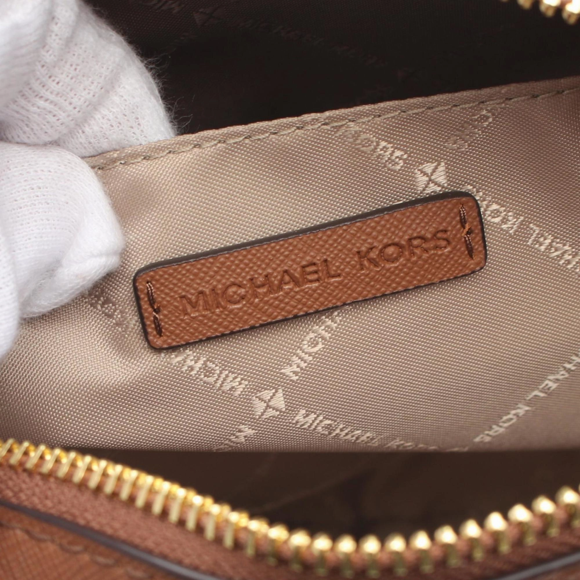 Michael Kors Jet Set Canvas Shoulder Bag (Pre-Owned)