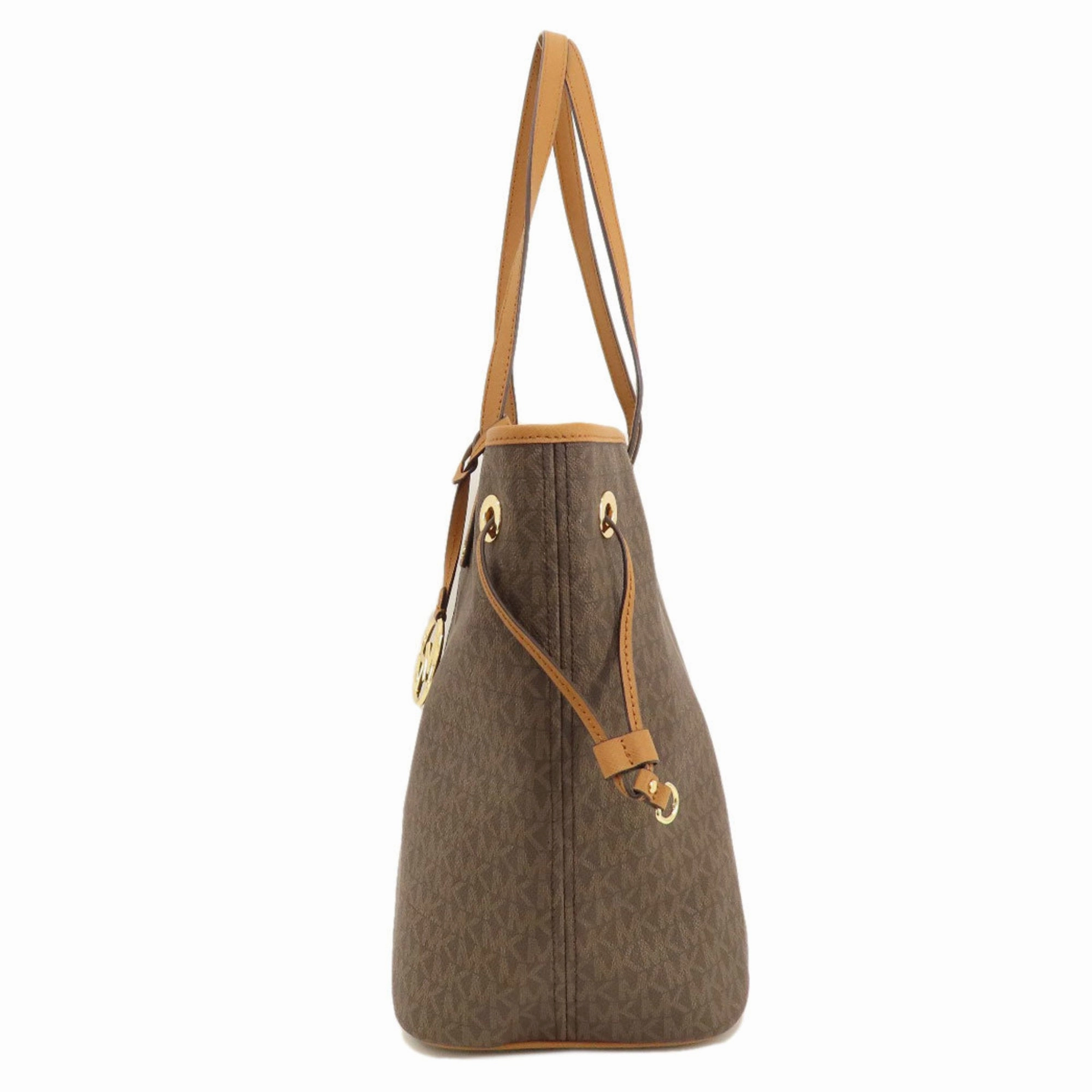 Michael Kors  Leather Coated Canvas Tote Bag (Pre-Owned)