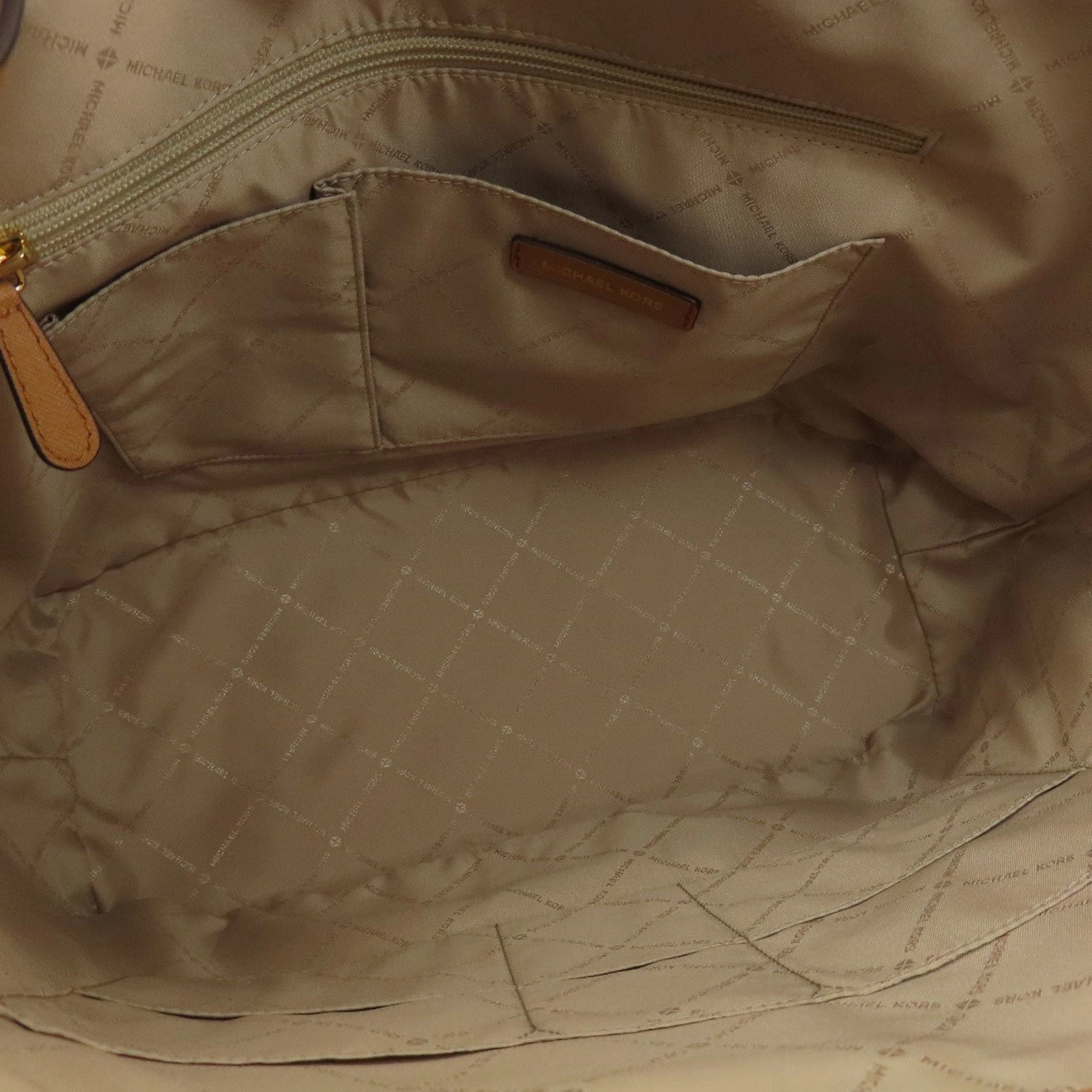 Michael Kors  Leather Coated Canvas Tote Bag (Pre-Owned)