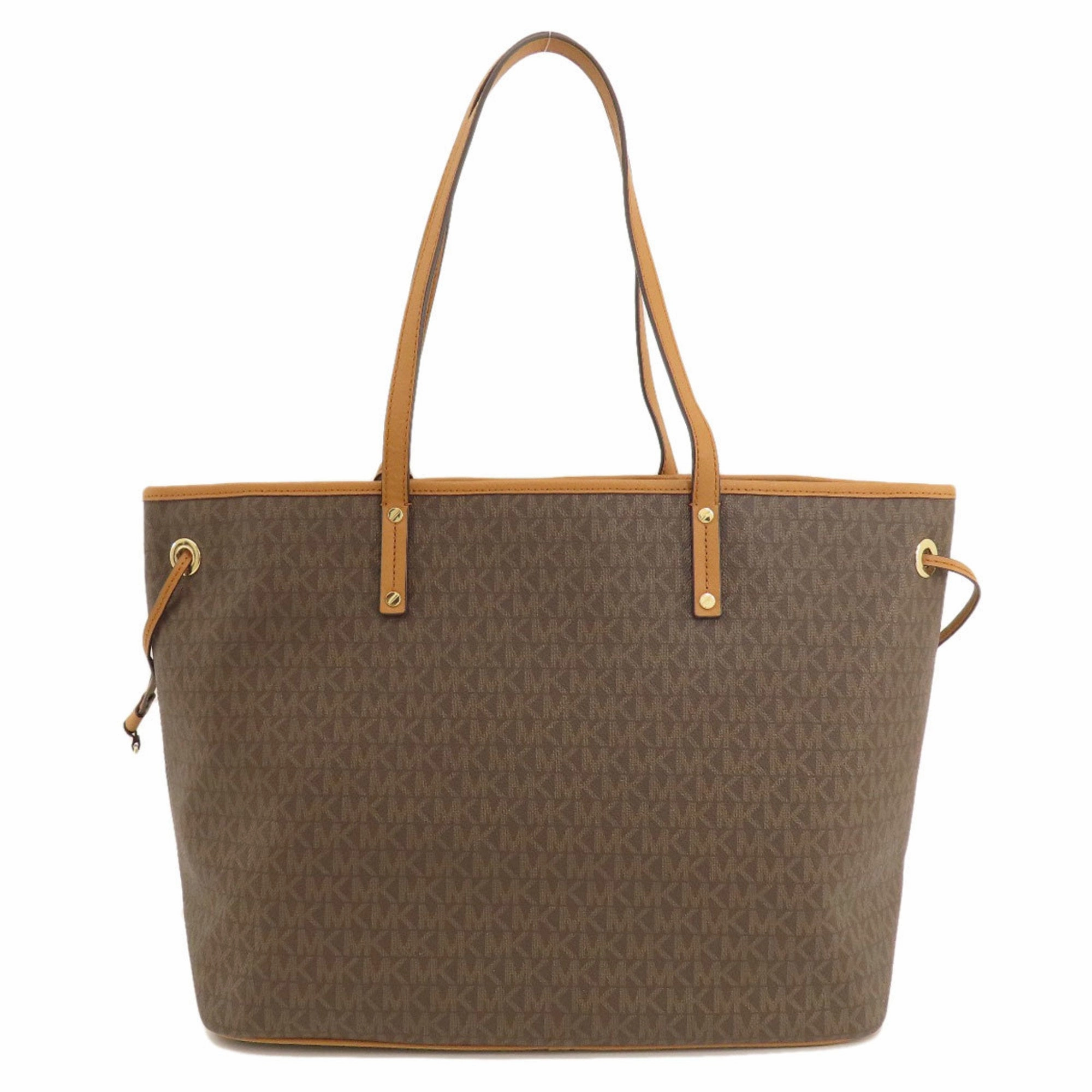 Michael Kors  Leather Coated Canvas Tote Bag (Pre-Owned)