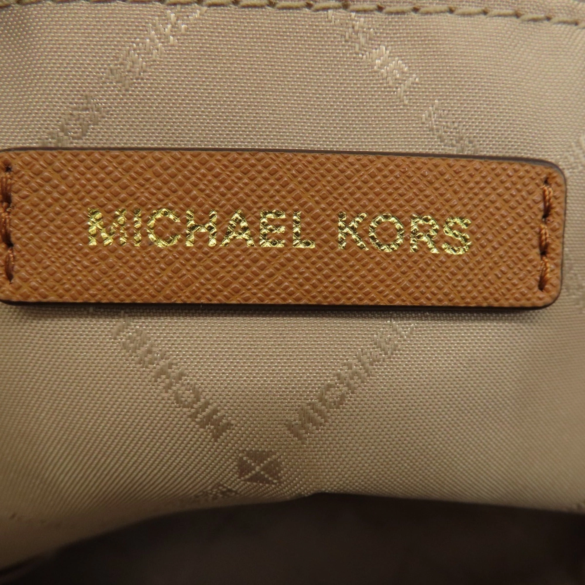 Michael Kors  Leather Coated Canvas Tote Bag (Pre-Owned)