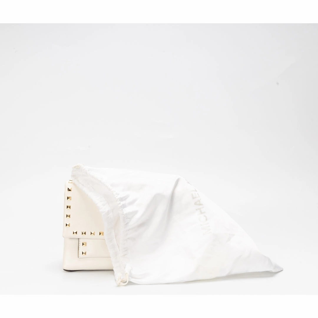 Michael Kors Optic White Cece Medium Shoulder Bag
