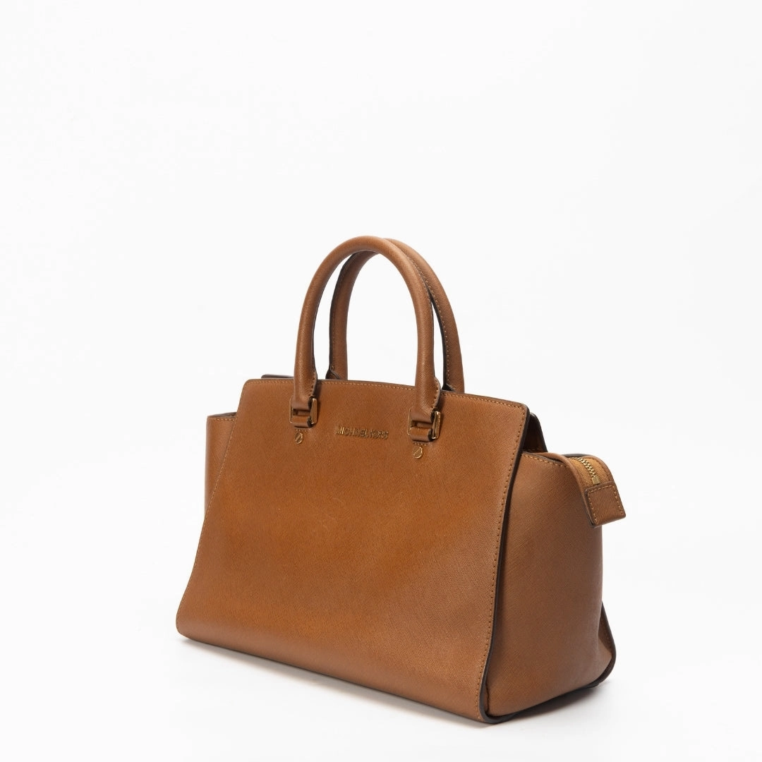 Michael Kors Selma Saffiano Leather Satchel