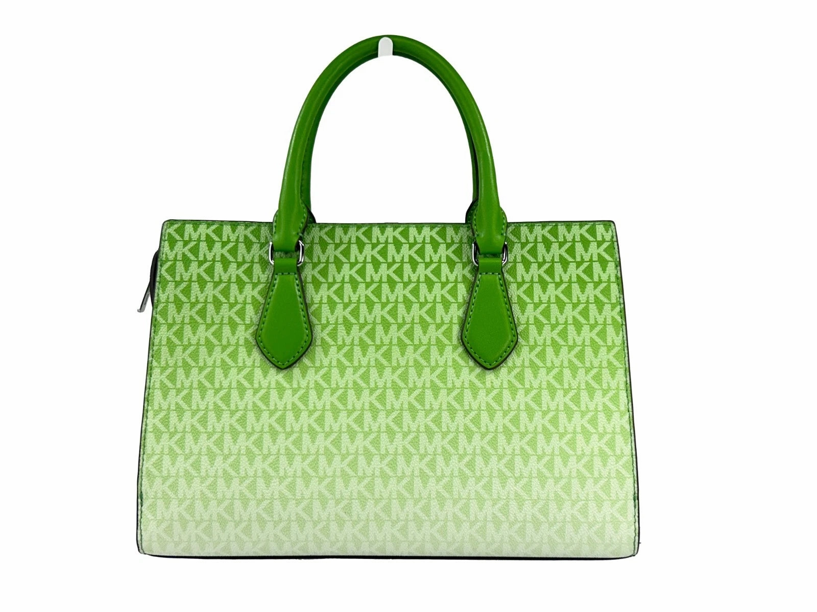 Michael Kors Sheila Medium Crossbody Satchel Purse Bag Jungle Green