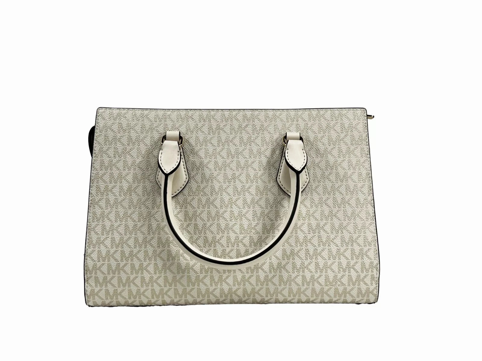 Michael Kors Sheila Medium Crossbody Satchel Purse Bag Pale Women's gold