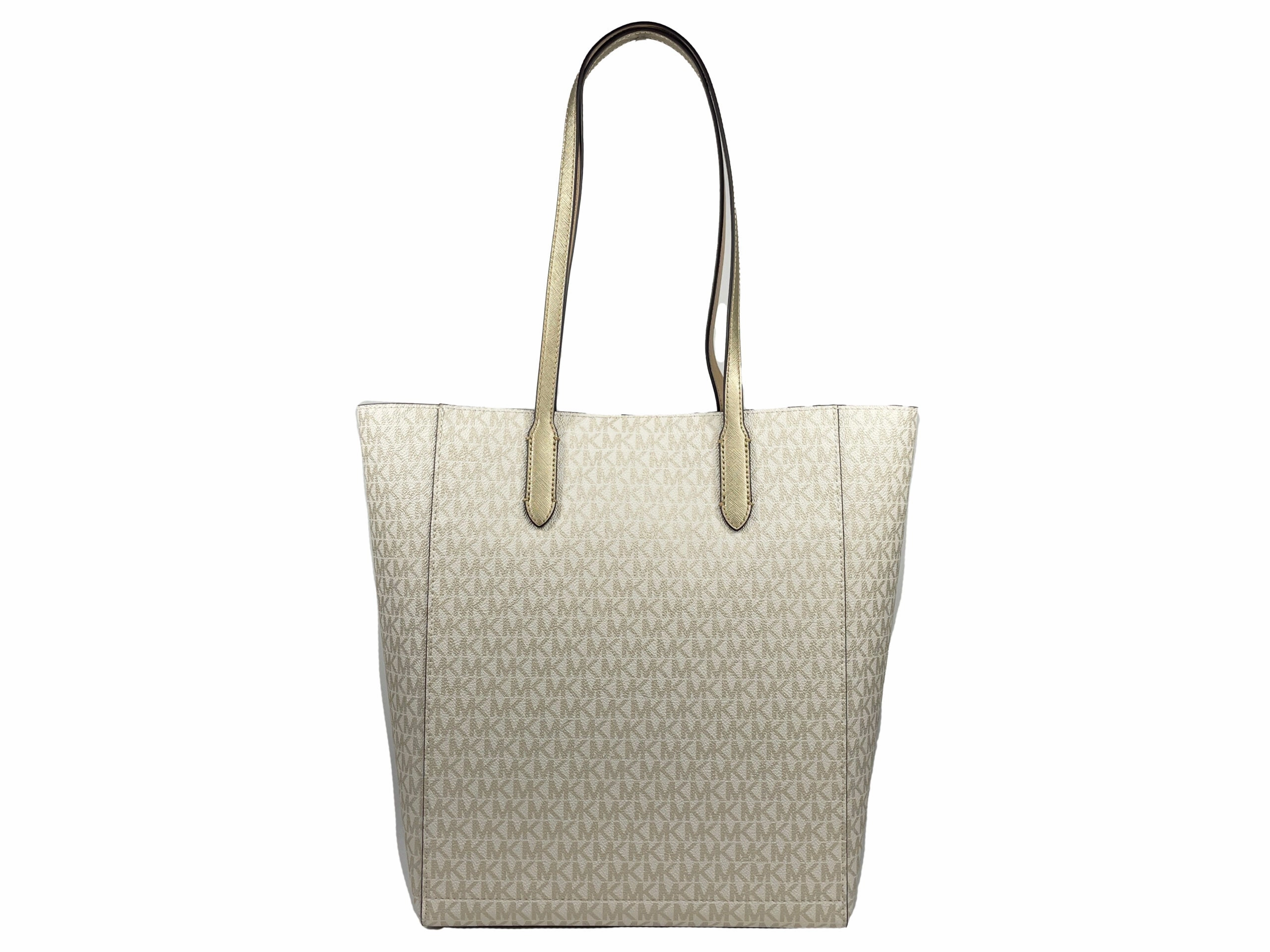 Michael Kors Vincent With Card Case Large Tote Purse Bag Women's gold